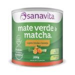 Mate Verde e Matcha - Sabor Capim Lim�o e Laranja 200g - Sanavita