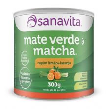 Mate Verde & Matcha - 300g Capim Lim�o + Laranja - Sanavita