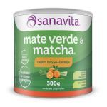 Mate Verde & Matcha - 300g Capim Lim�o + Laranja - Sanavita