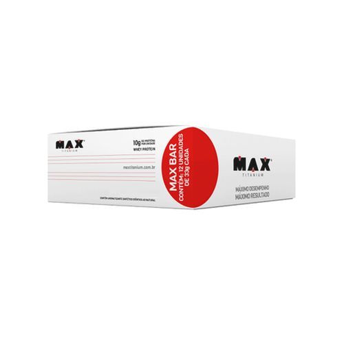 Max Bar - 12 unidades Sabor Morango - Max Titanium