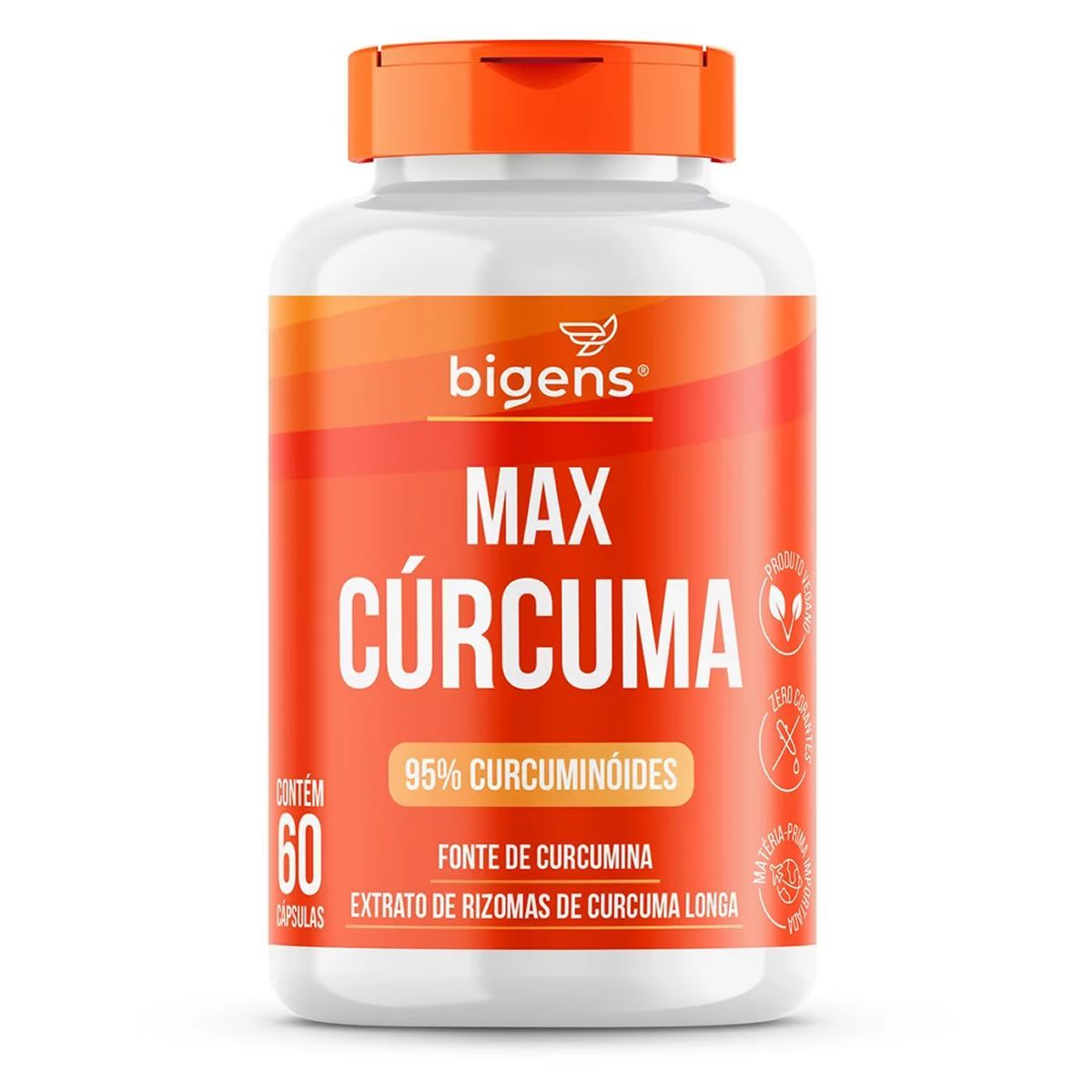 Max Curcuma 95% Curcuminoides - 60 C�psulas - Bigens
