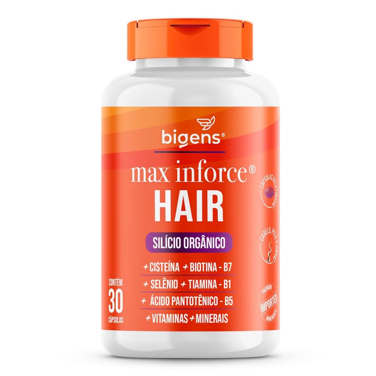 Max Inforce Hair - 30 C�psulas - Bigens