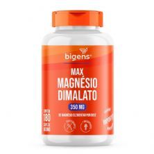 Max Magnesio Dimalato 350mg - 180 C�psulas - Bigens