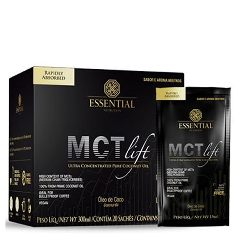 MCT Lift - 20 Sach�s 20ml Neutro - Essential Nutrition