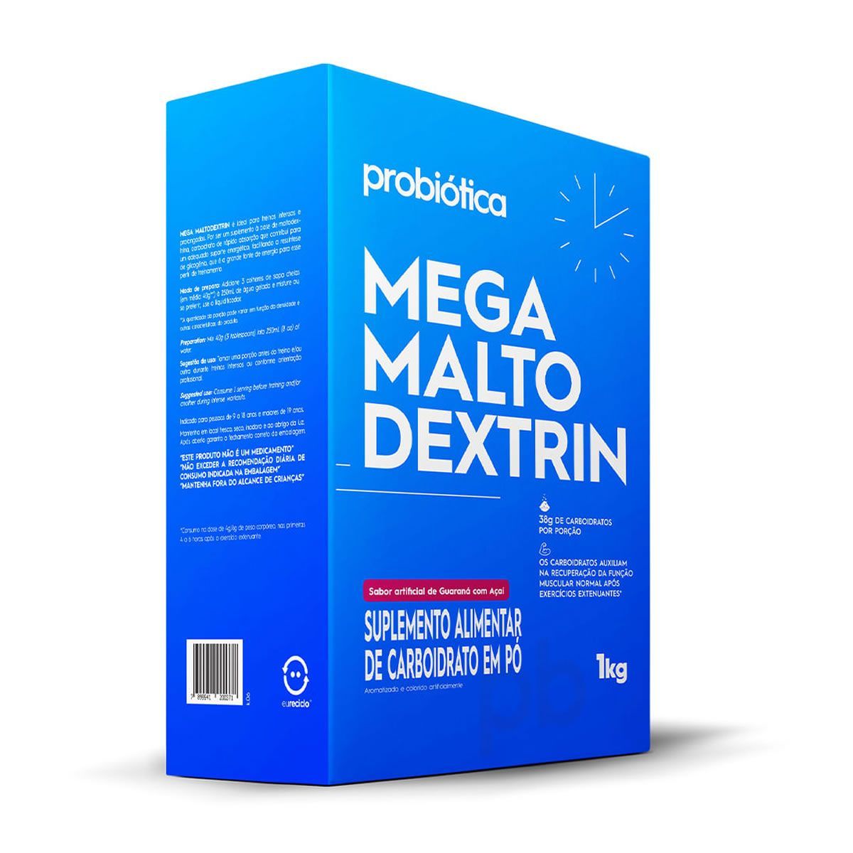Mega Maltodextrin - 1 Kg Guaran� com A�a� - Probi�tica