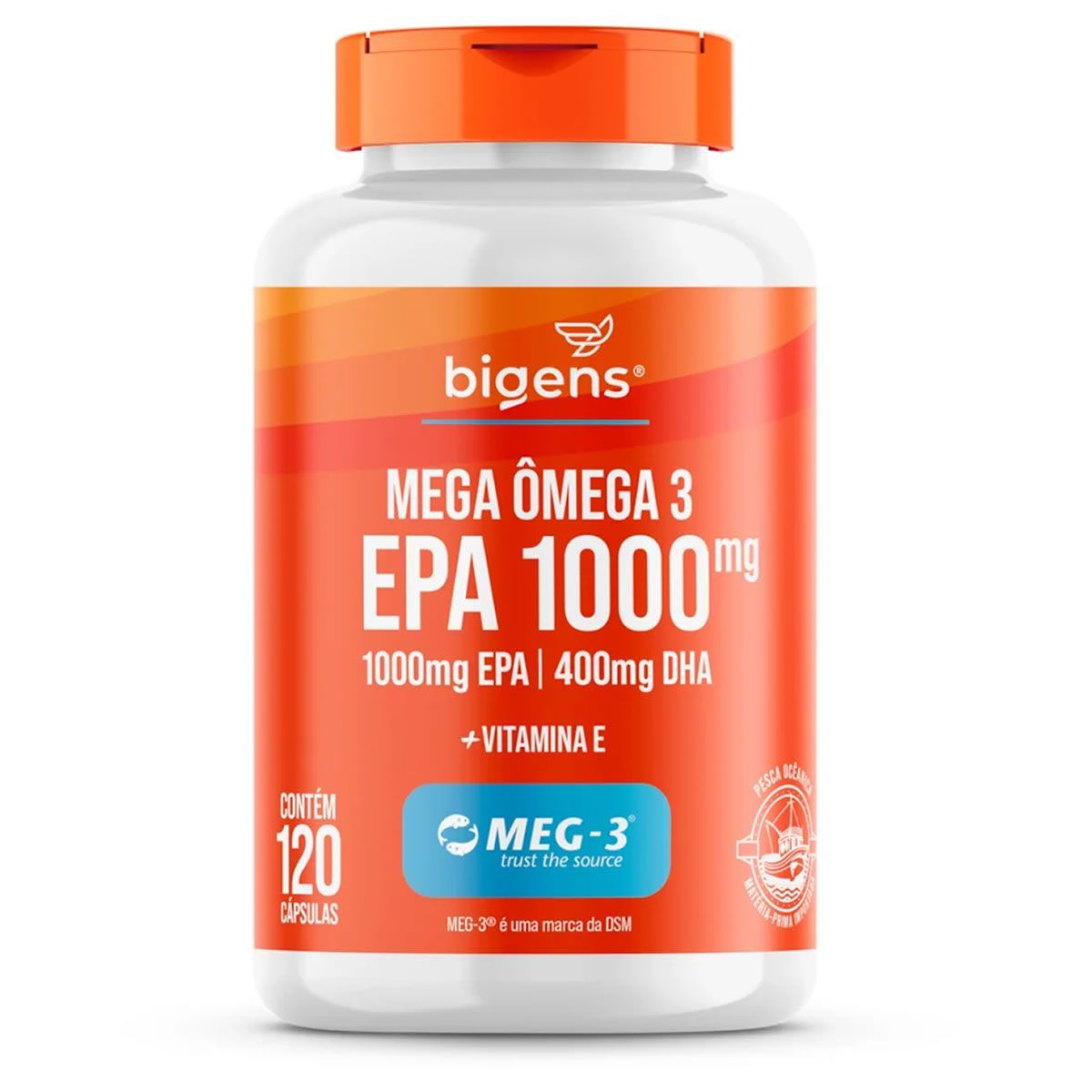 Mega Omega 3 EPA 1000mg - 120 C�psulas - Bigens