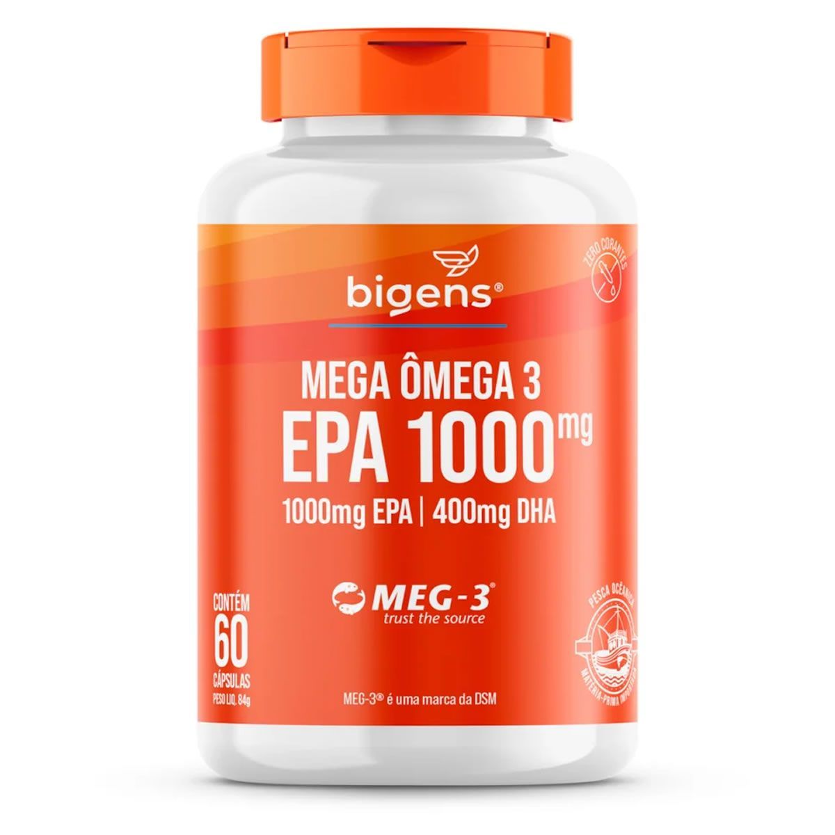 Mega Omega 3 Epa 1000mg - 60 C�psulas - Bigens