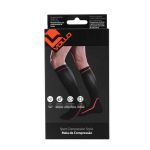 Meia de Compress�o Esportiva Par  - Preta Tamanho G - Vollo Sports
