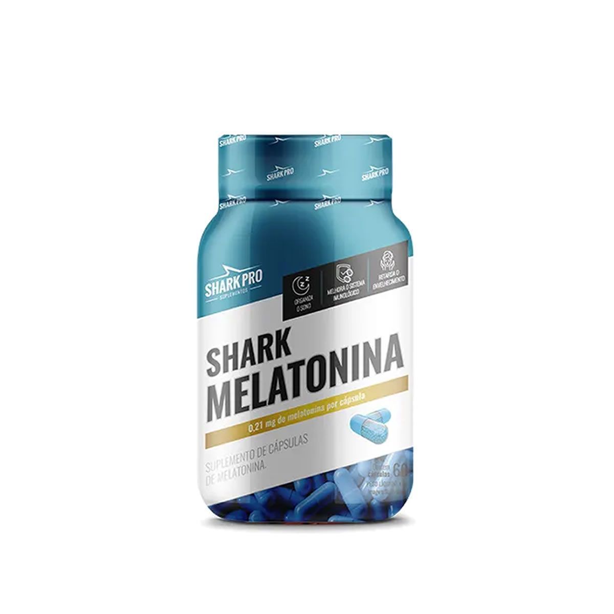 Melatonina - 60 C�psulas - Shark Pro