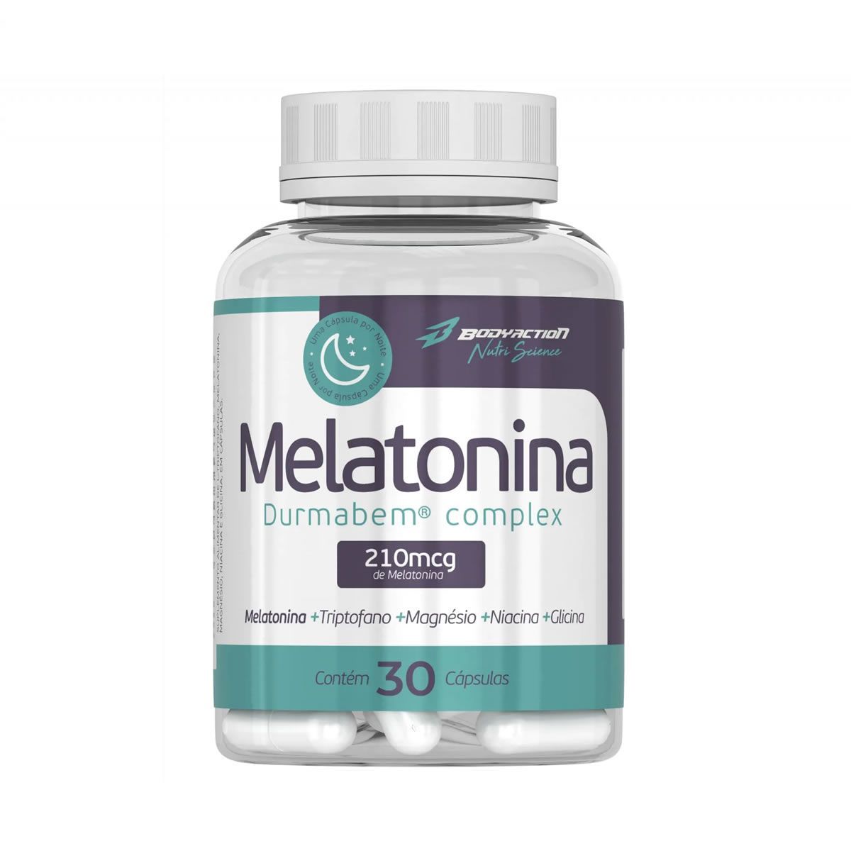 Melatonina Durma Bem Complex - 30 C�psulas - BodyAction