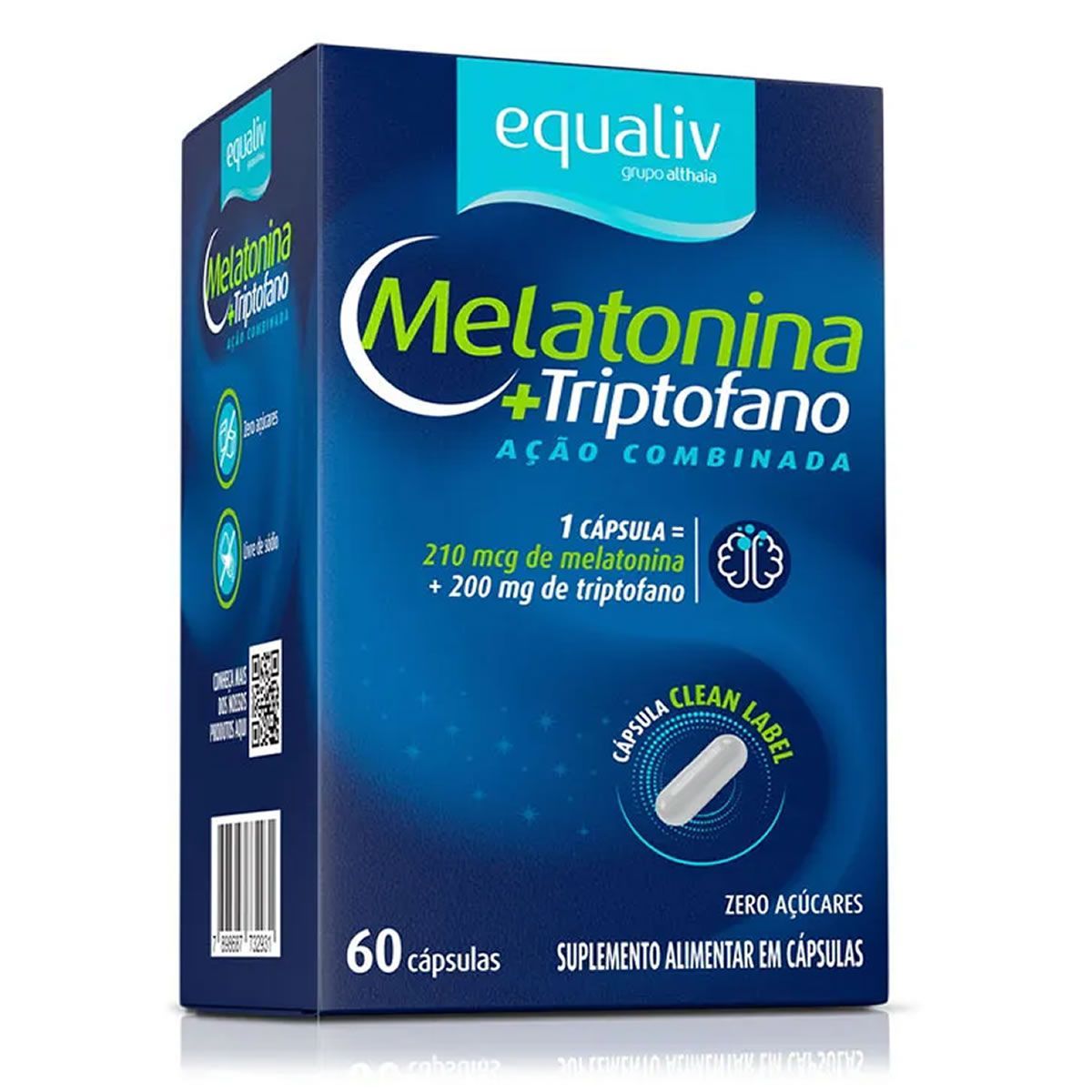 Melatonina e Triptofano - 60 C�psulas - Equaliv