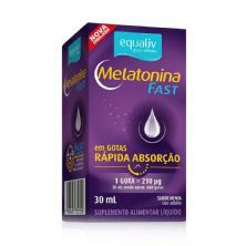 Melatonina Fast Gotas - 30ml Menta - Equaliv