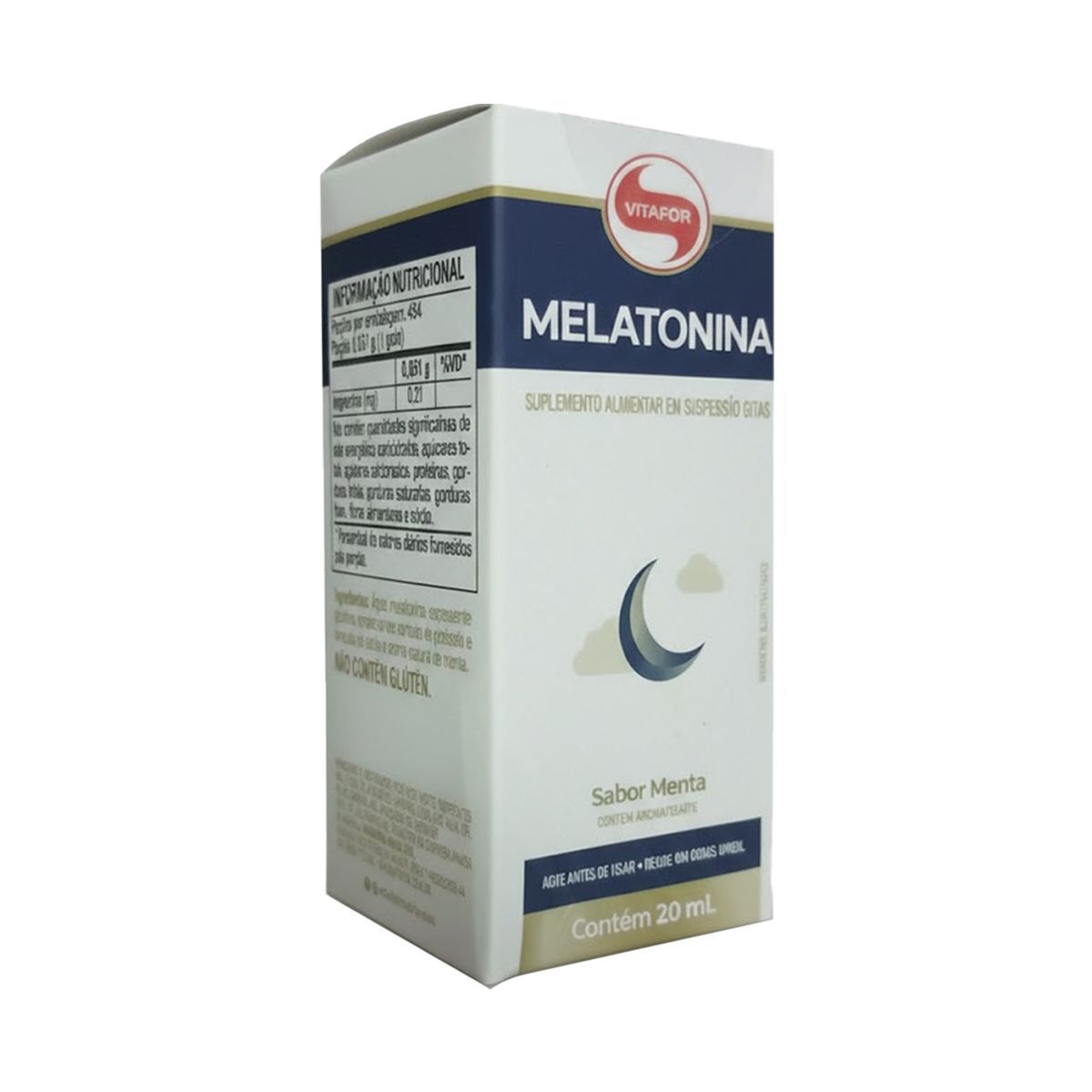 Melatonina Gotas - 20ml Menta - Vitafor