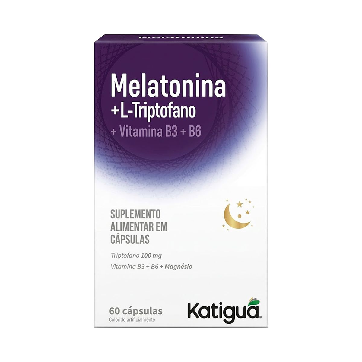 Melatonina + L-Triptofano 500mg - 60 C�psulas - Katigu�