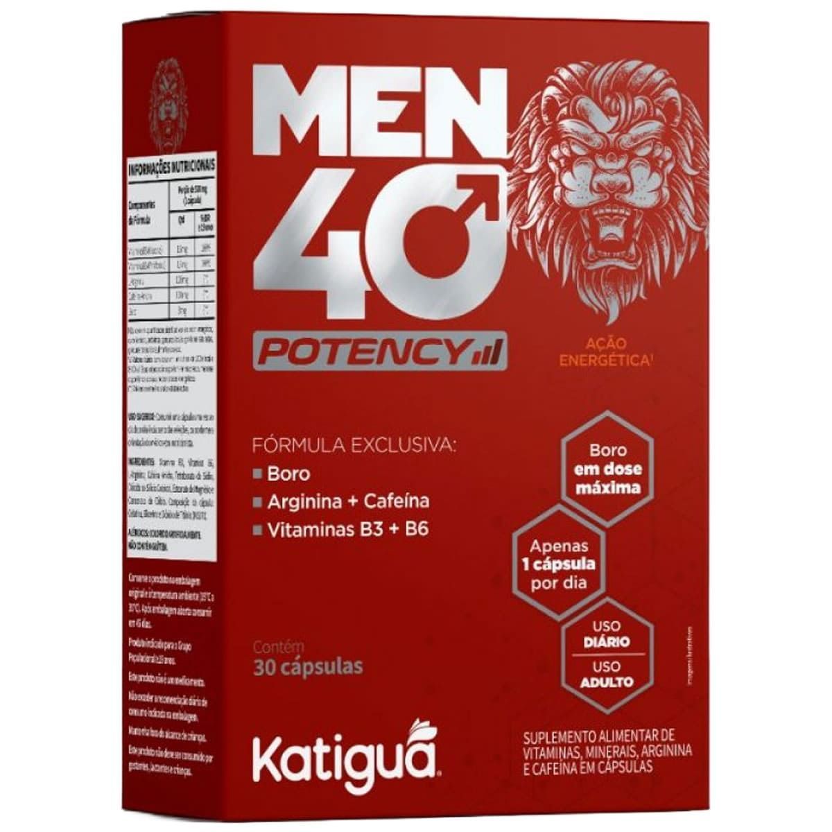 Men40 Potency - 30 C�psulas - Katigu�*** Data Venc. 30/05/2024