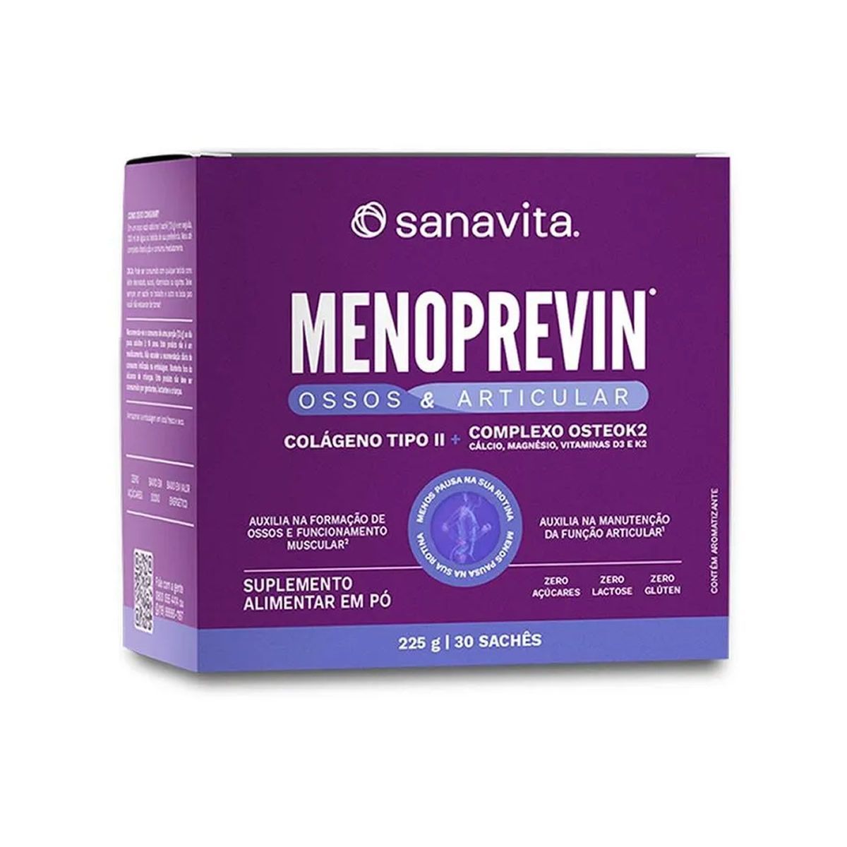 Menoprevin Ossos E Articular - 30 Sach�s 7,5g Baunilha - Sanavita