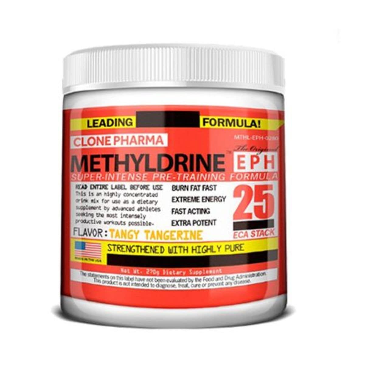 Methyldrine EPH pr�-treino - 270g Tangy Tangerine - Clone Pharma