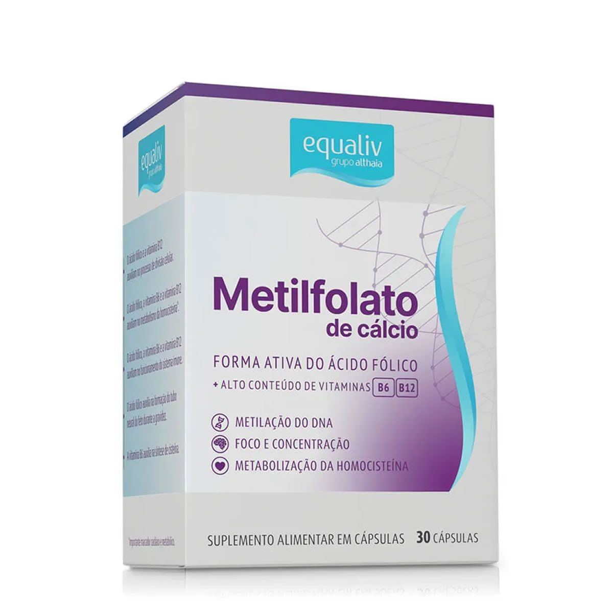 Metilfolato de C�lcio - 30 C�psulas - Equaliv