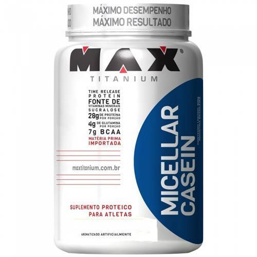 Micellar Casein - 900g Morango - Max Titanium