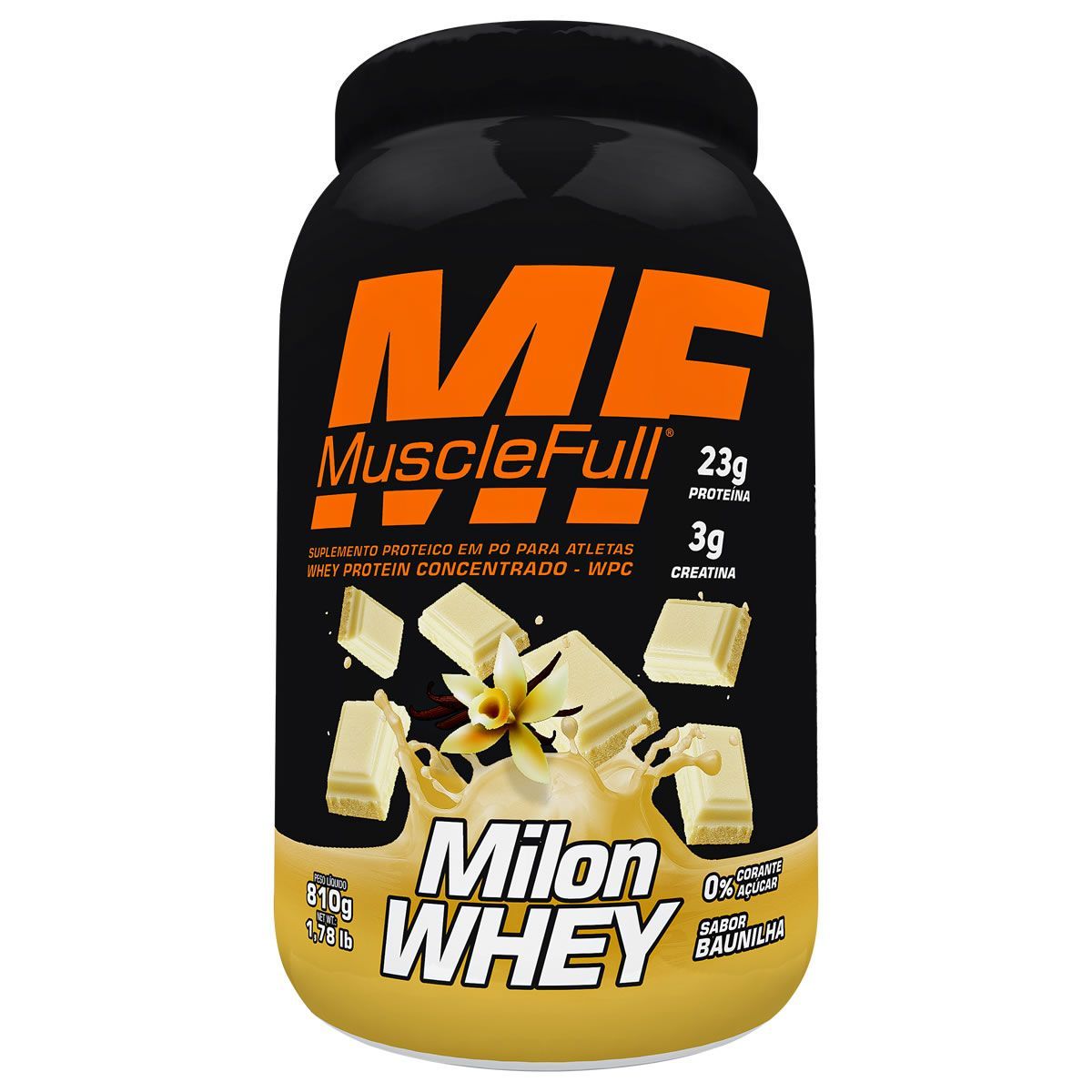 Milon Whey - 810g Baunilha - MuscleFull