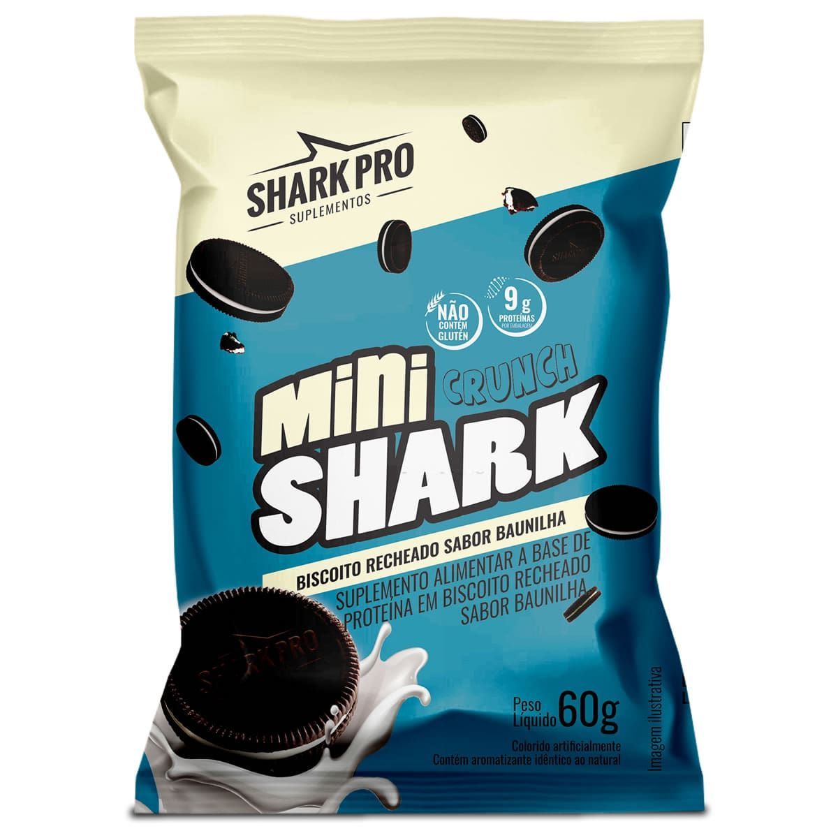 Mini Crunch - 60g Baunilha - Shark Pro