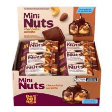 Mini Nuts - 22 Unidades 15g Chocolate ao Leite - Banana Brasil