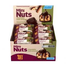 Mini Nuts - 22 Unidades 15g Chocolate Meio Amargo - Banana Brasil