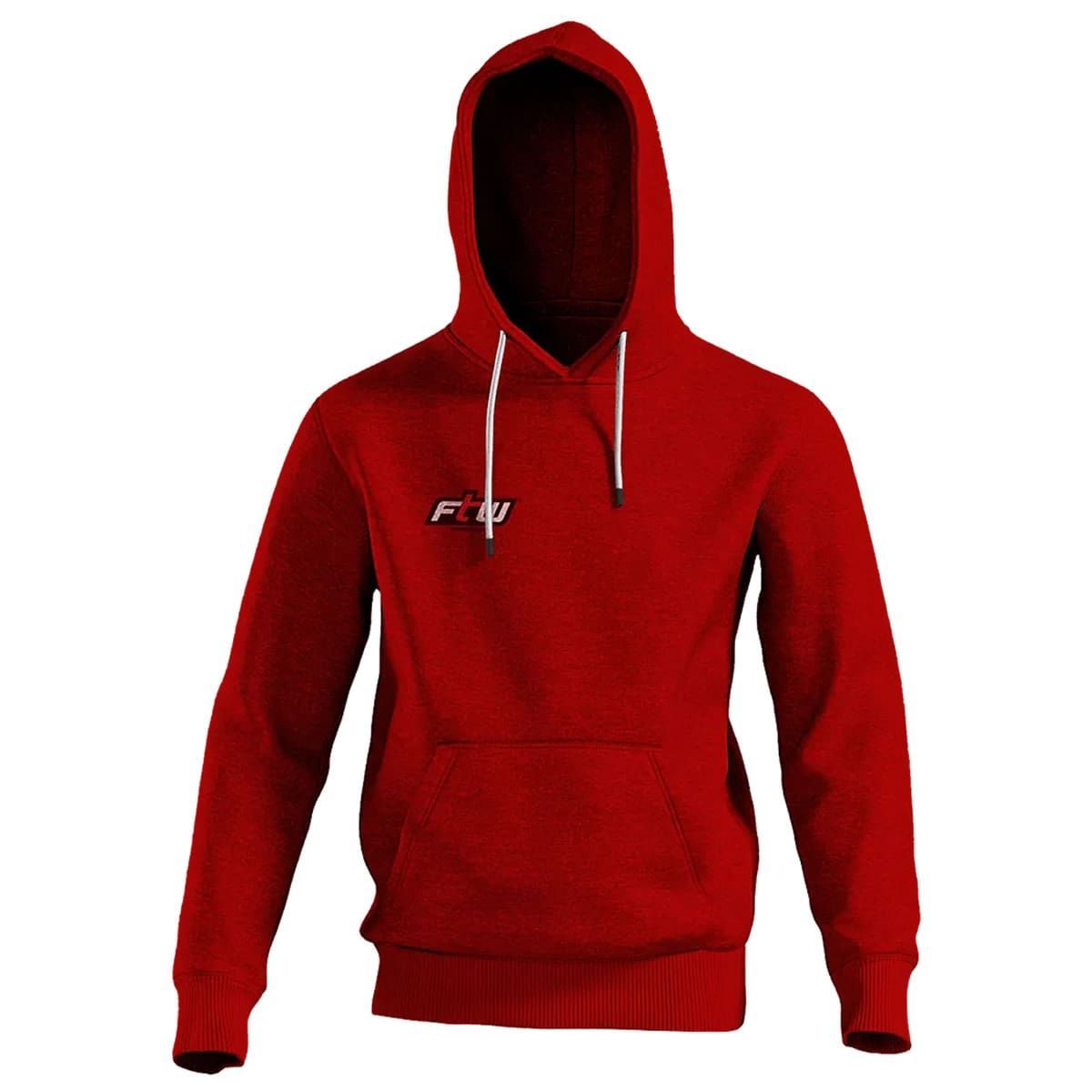 Moletom Com Capuz - Tamanho G Vermelho - FTW