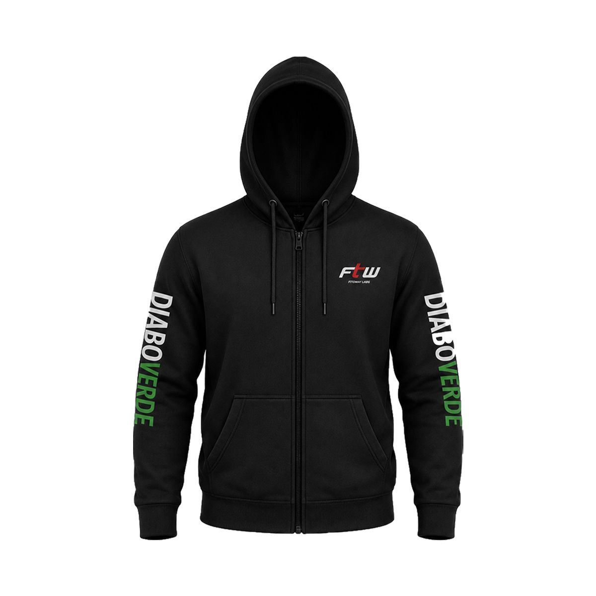 Moletom Diabo Verde Mans�o Maromba - Tamanho G Preto - FTW