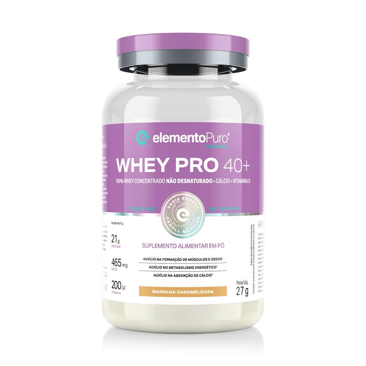 Monodose Whey Pro 40+ - 26g Baunilha Caramelizada - ElementoPuro