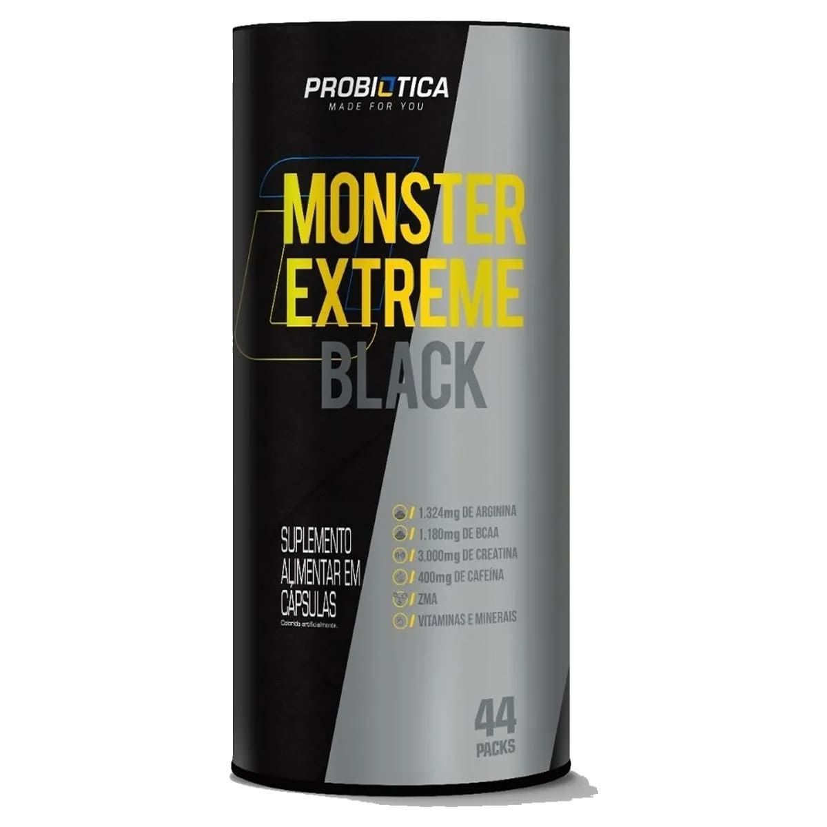 Monster Extreme Black New Power Formula - 44 Packs - Probi�tica