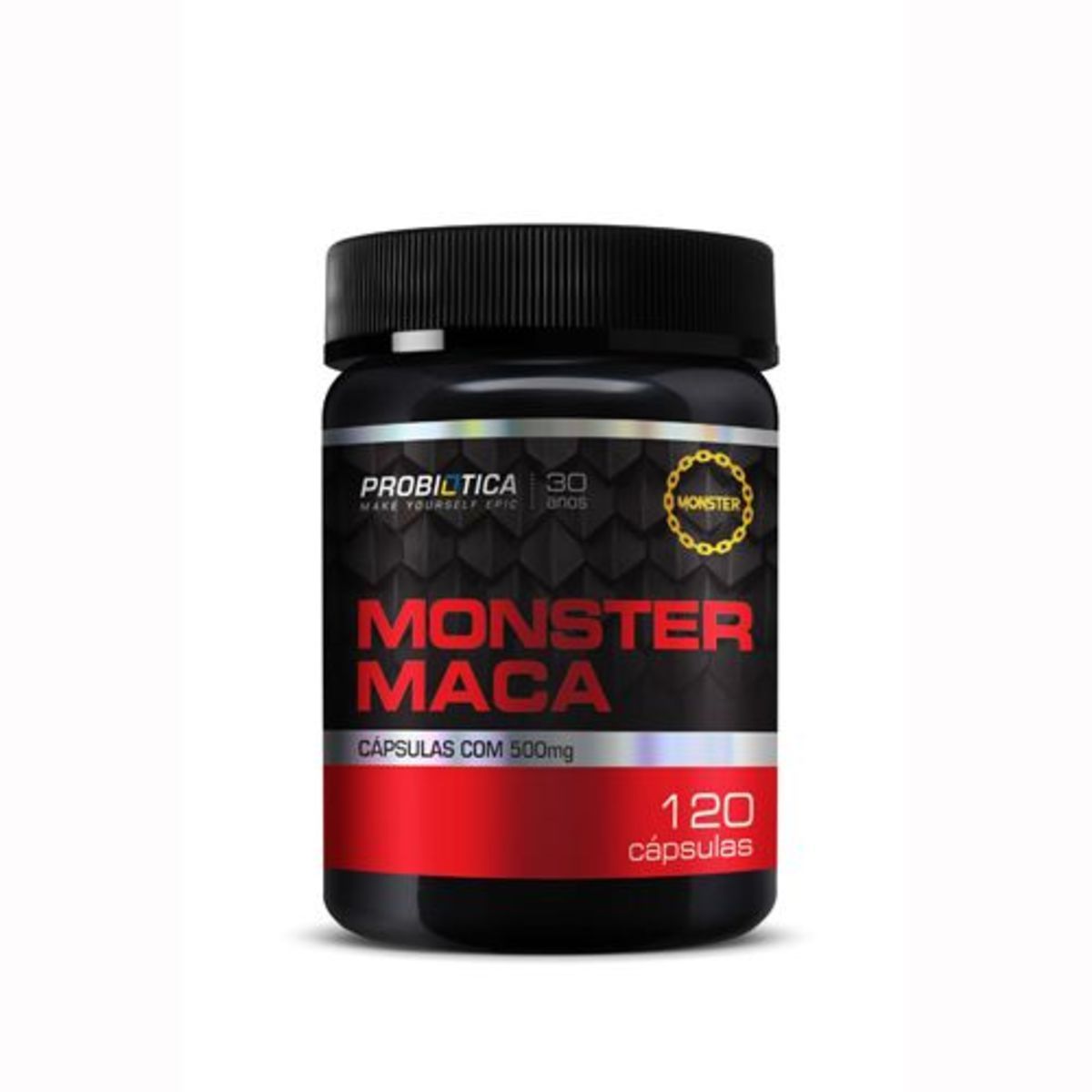 Monster Maca Peruana - 120 C�psulas - Probiotica*** LACRE ROMPIDO *** Data Venc. 19/11/22