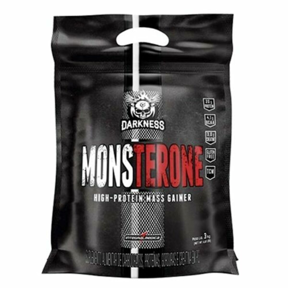 Monsterone Darkness - 3000g Refil Baunilha - IntegralMedica*** EMBALAGEM AVARIADA *** Data Venc. 31/08/2021