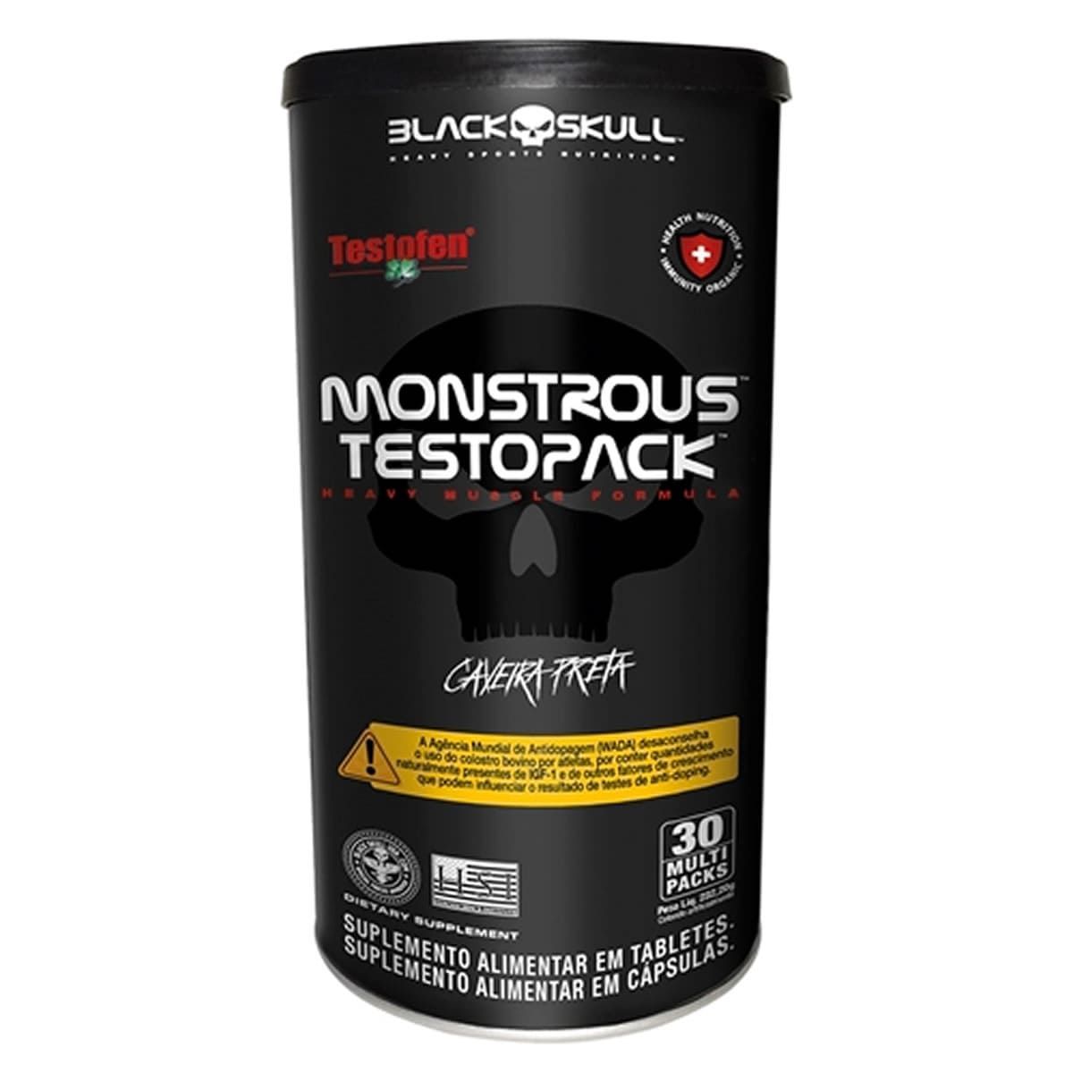Monstrous Testopack - 30 Multi Packs -  Black Skull