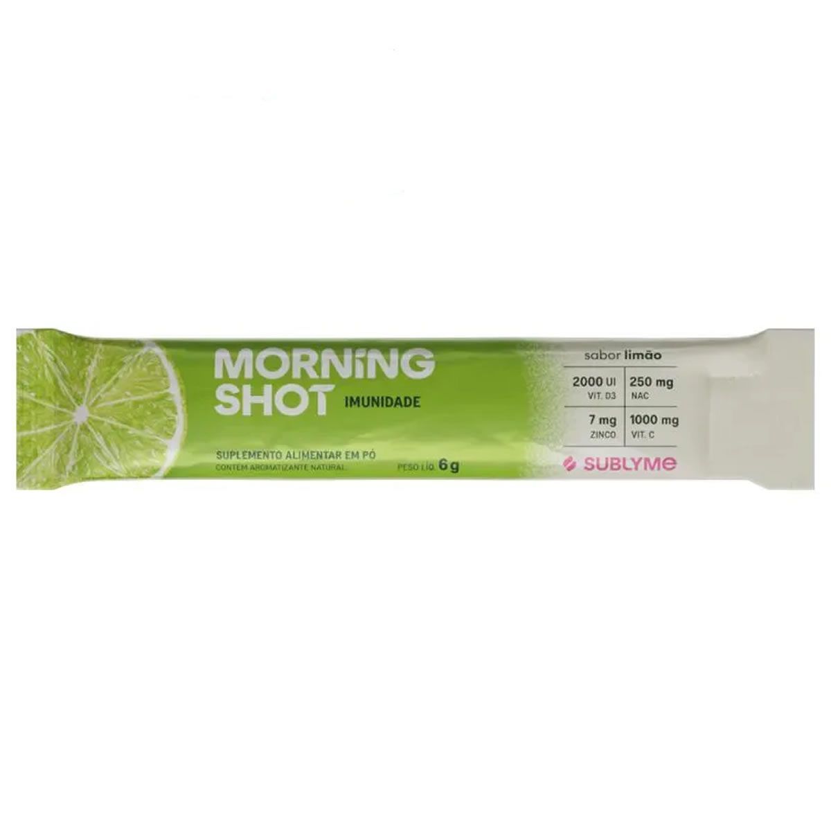 Morning Shot - 1 Sach� 6g Lim�o - Sublyme