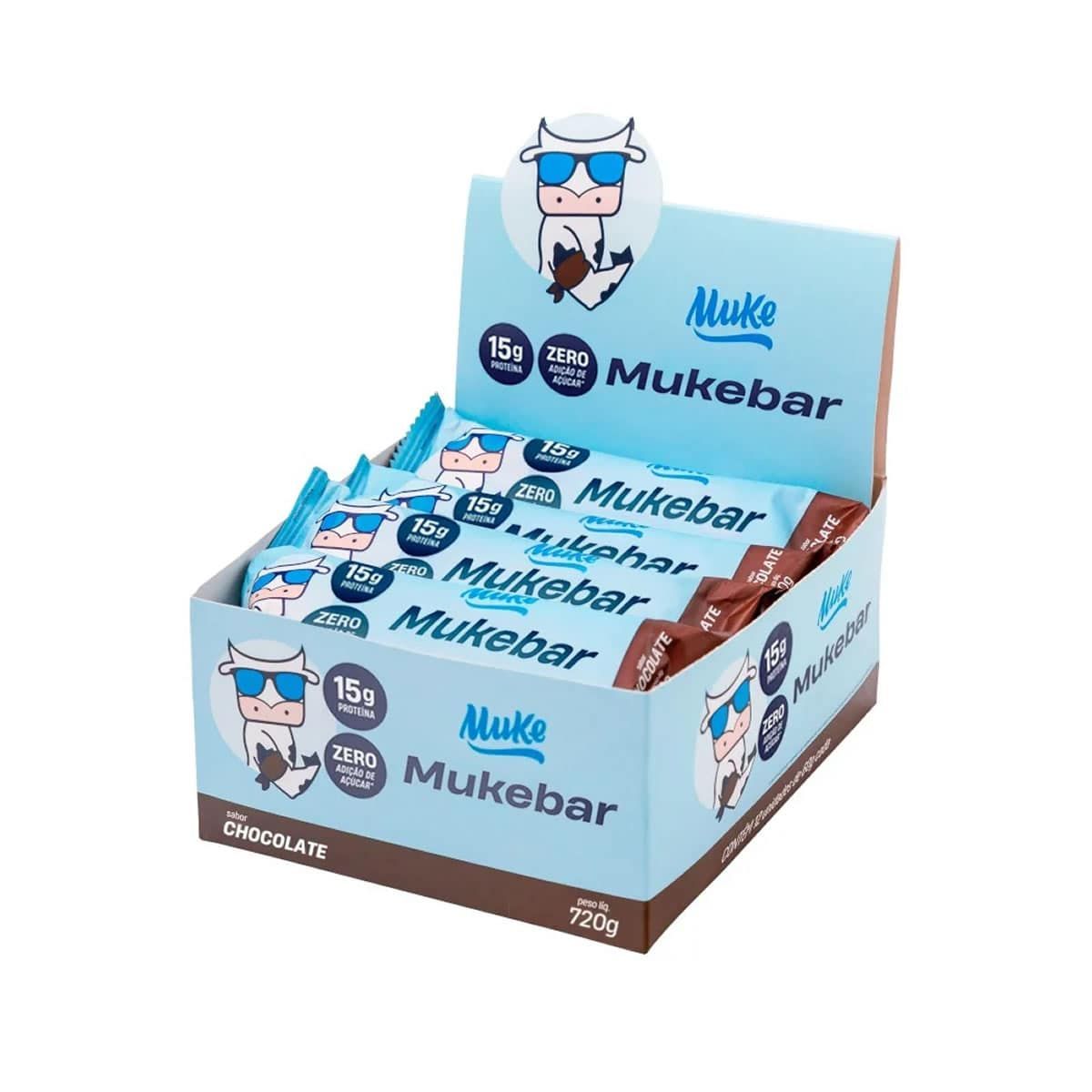 Mukebar - 12 Unidades 60g Chocolate - Mais Mu
