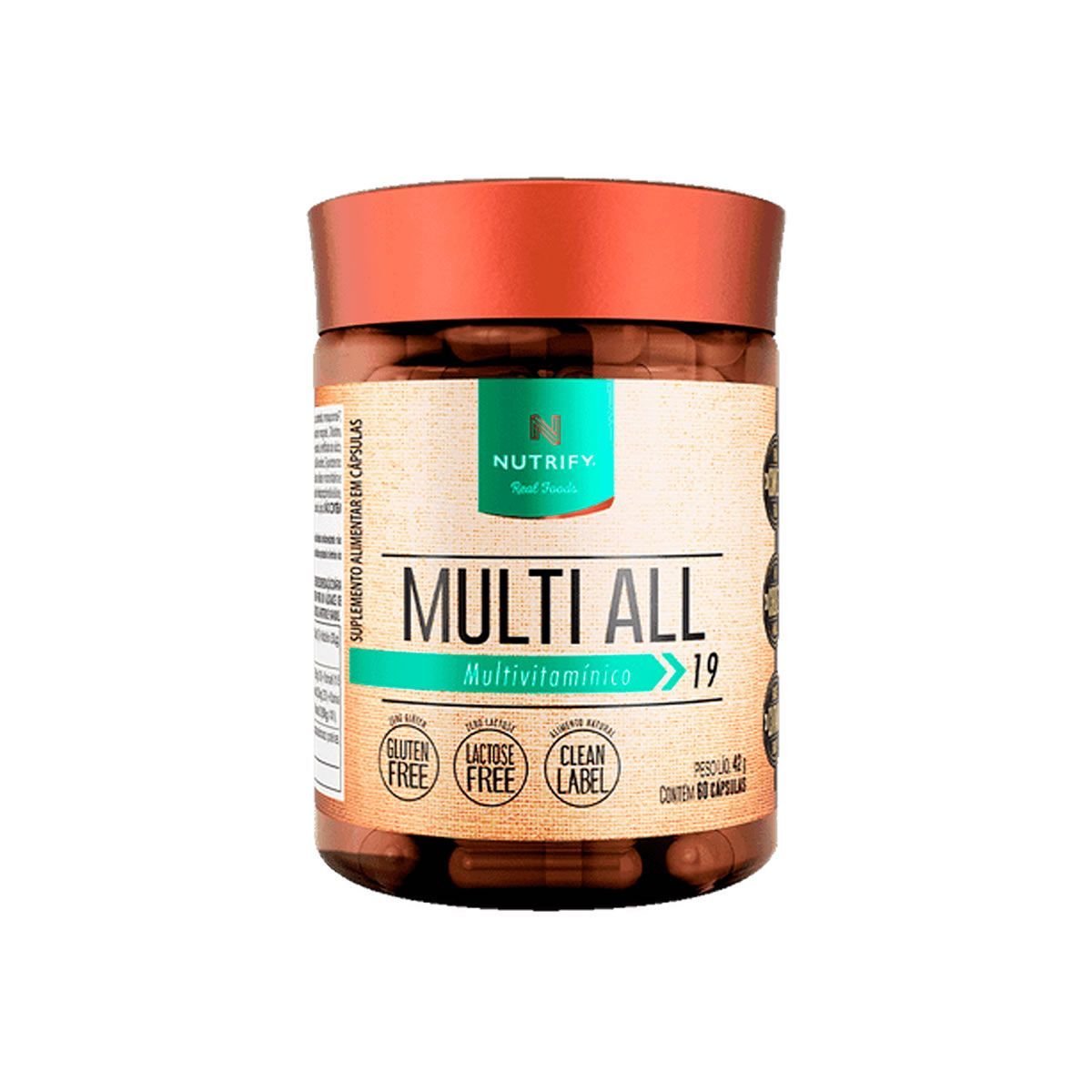 Multi-All Multivitam�nico - 60 C�psulas - Nutrify
