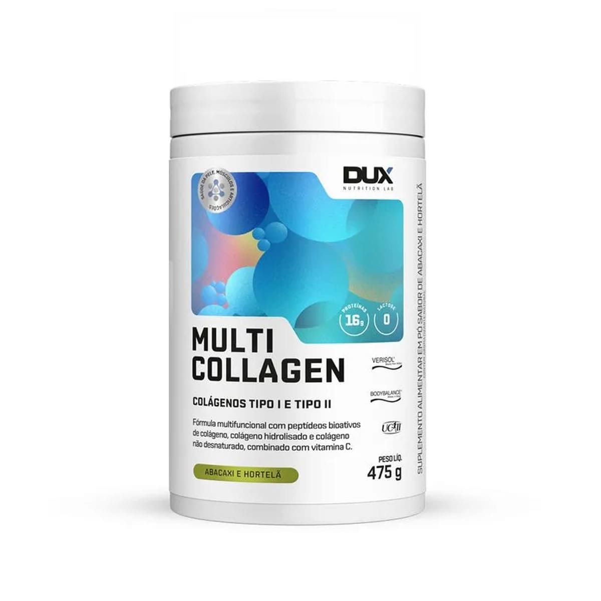 Multi Collagen - 475g Abacaxi com Hortel� - Dux Nutrition*** Data Venc. 30/01/2026
