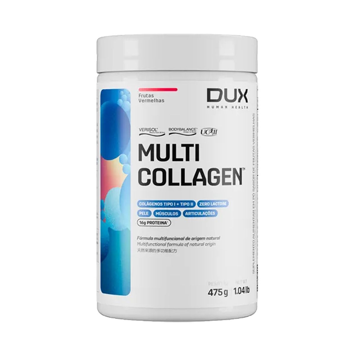 Multi Collagen - 475g Frutas Vermelhas - Dux Nutrition