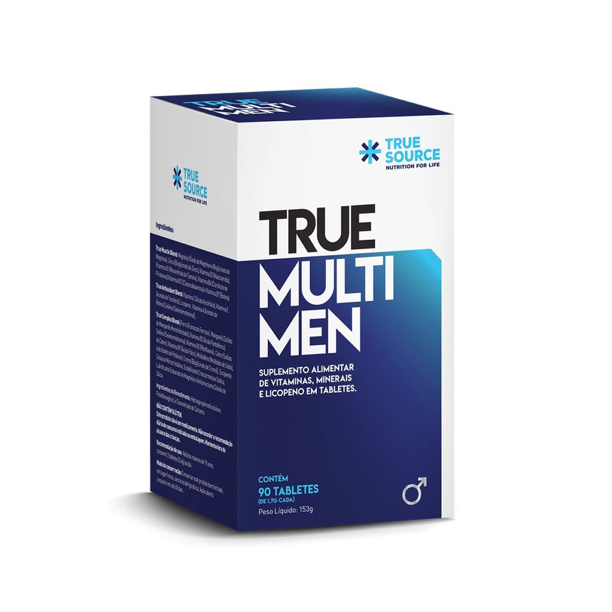 Multi Men Multi Vitam�nico - 90 Tabletes - True Source