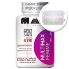 Multimax Femme - 120 c�psulas + Porta C�psulas transparente - Max Titanium