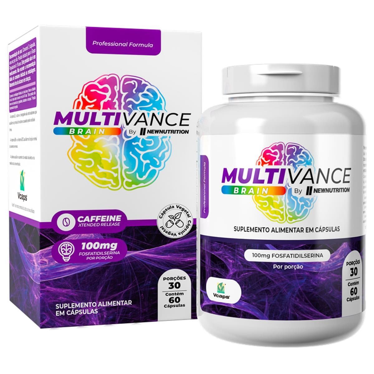 Multivance Brain - 60 C�psulas - NewNutrition