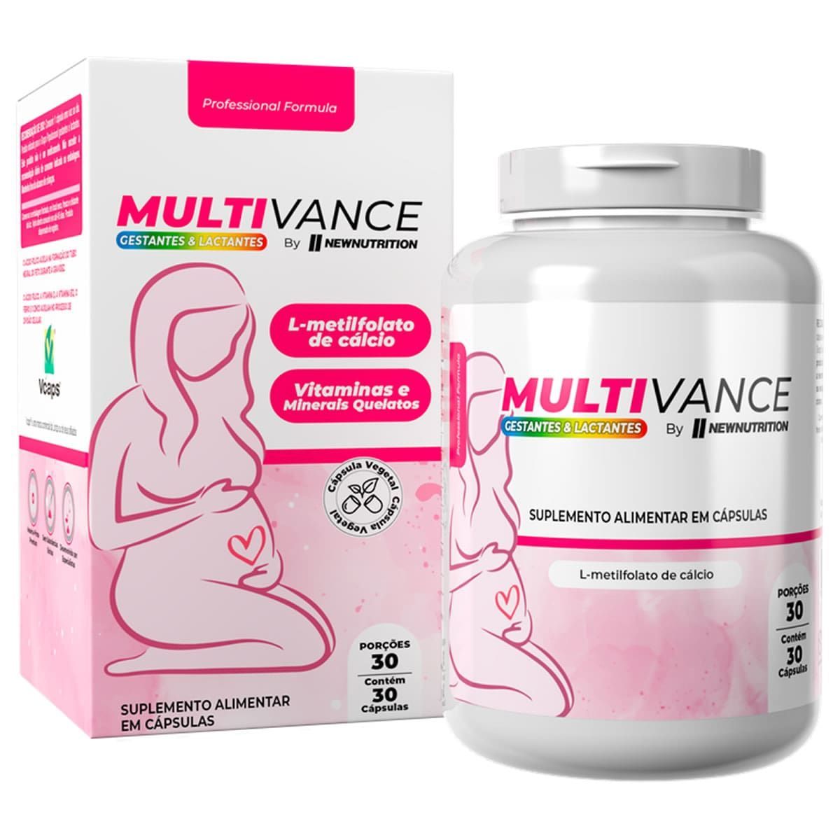 Multivance Gestante & Lactantes - 30 C�psulas - NewNutrition