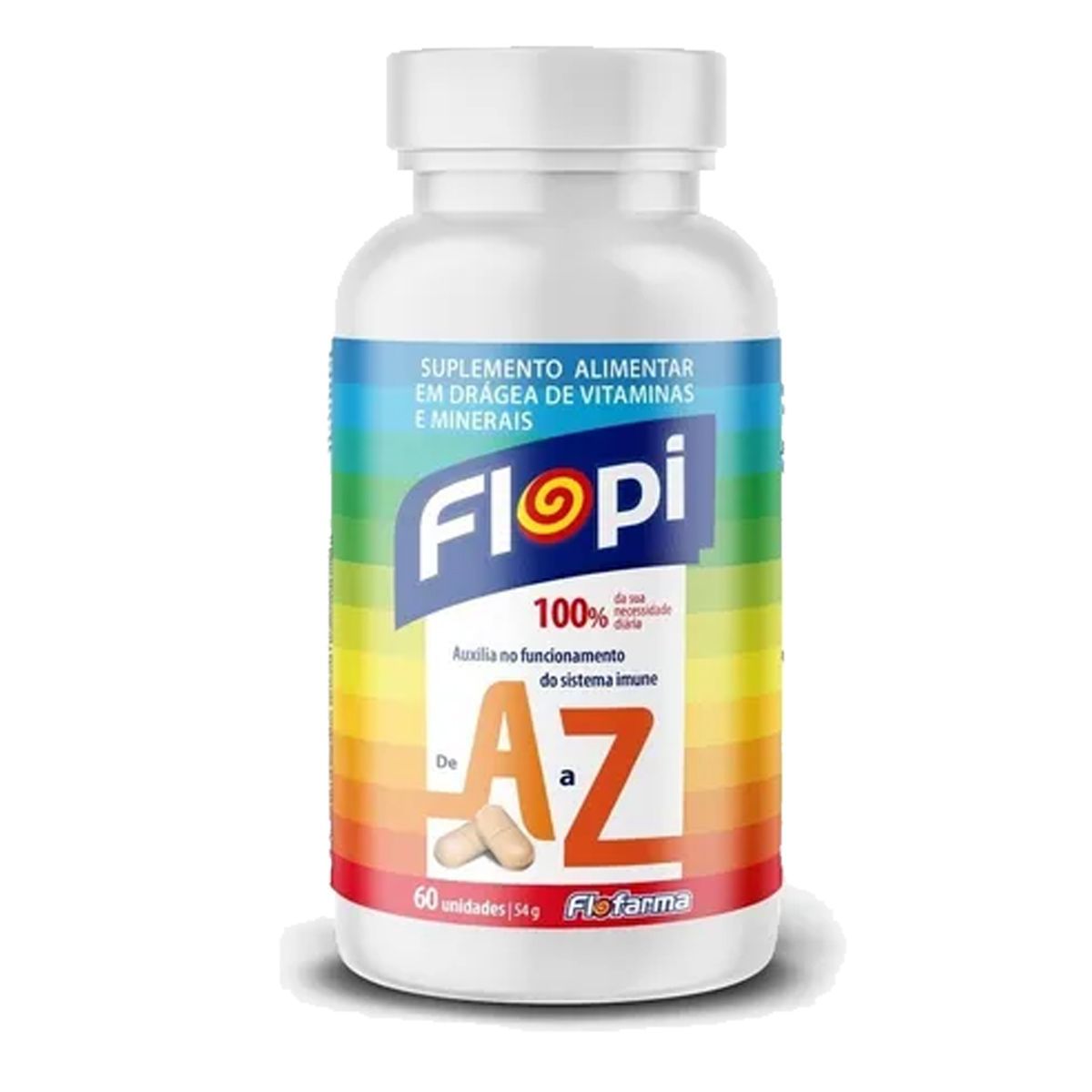 Multivitam�nico Flopi AZ - 60 C�psulas - Flofarma*** Data Venc. 30/09/2022