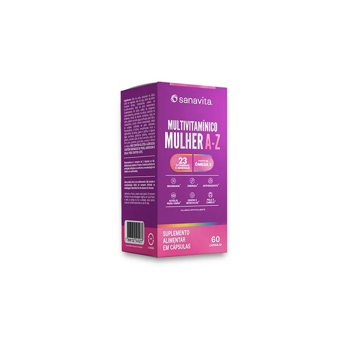 Multivitaminico Mulher A-Z - 60 C�psulas - Sanavita