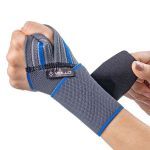 Munhequeira Compress�o Articulada Esportiva Relieve - Azul Tamanho �nico - Vollo Sports