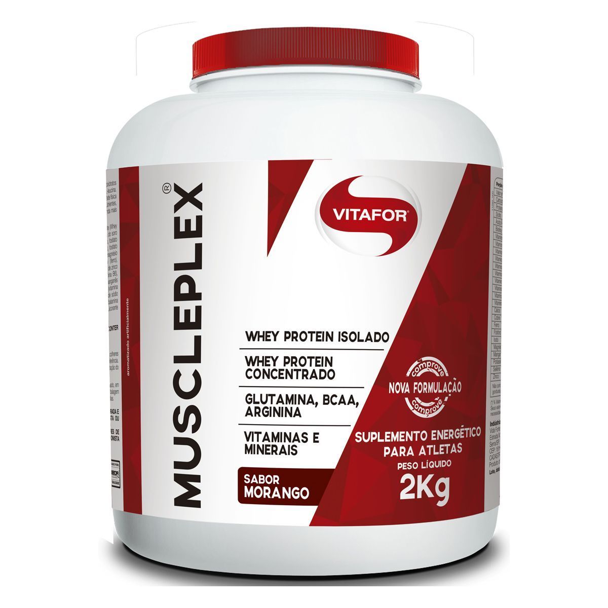 MusclePlex - 2000g Morango - Vitafor