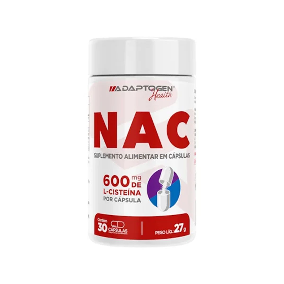 NAC - 30 C�psulas - Adaptogen