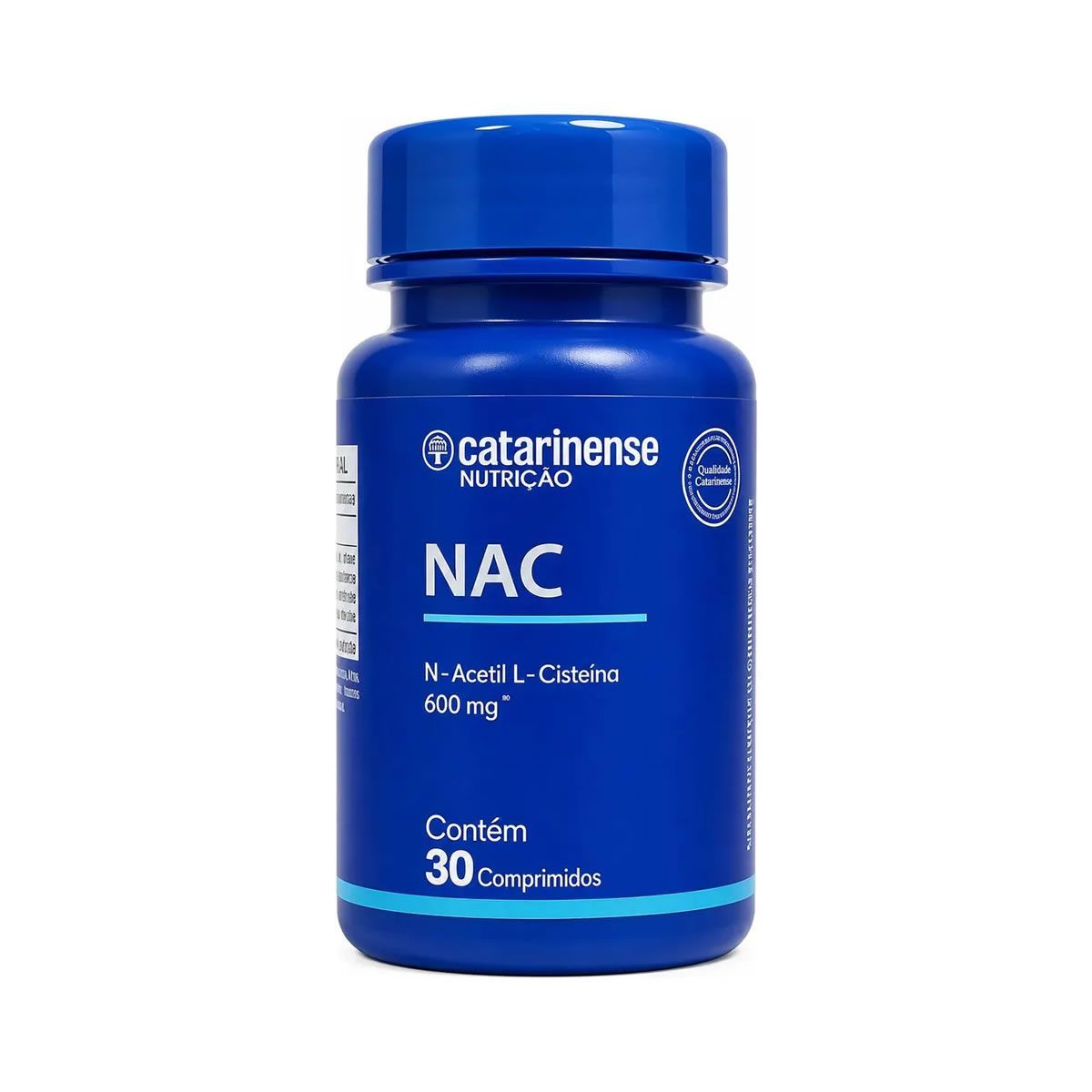 NAC 600mg - 30 Comprimidos - Catarinense Nutri��o