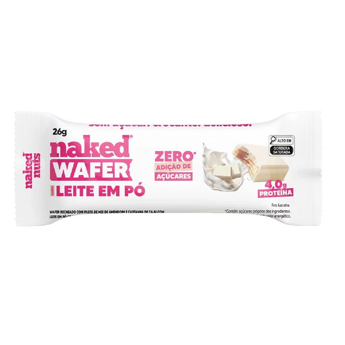 Naked Bites - 1 Unidade 26g Chocolate Branco - Naked Nuts
